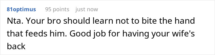 Screenshot of a Reddit comment about a man using mental issues as an excuse to mistreat his sister-in-law and being kicked out for entitled behavior. Screenshot of a Reddit comment about a man using mental issues as an excuse to mistreat his sister-in-law and being kicked out for entitled behavior.