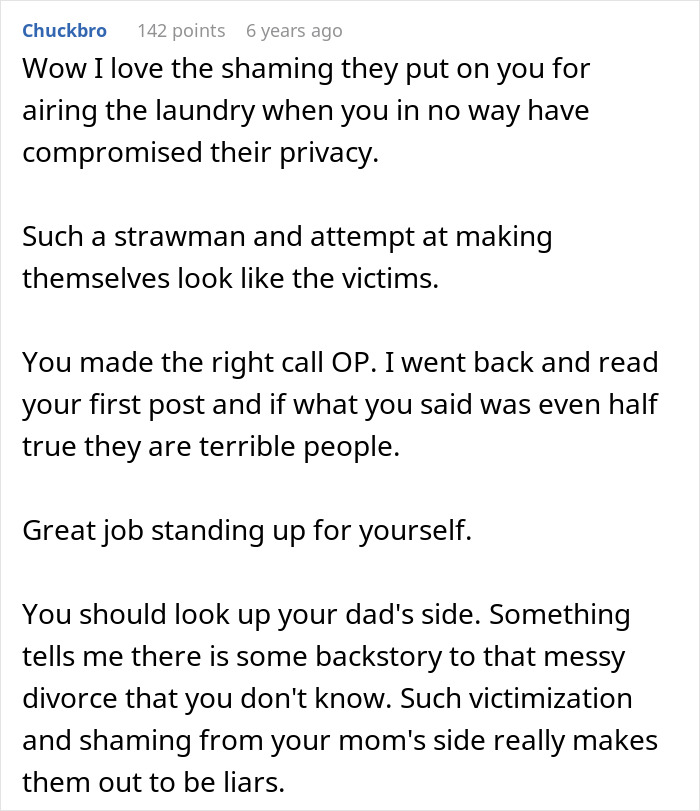 Comment discussing a guy furious after family refuses to include him in girl days, addressing immaturity and family conflict. Comment discussing a guy furious after family refuses to include him in girl days, addressing immaturity and family conflict.