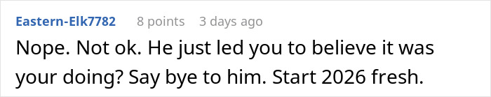 Comment discussing a man who fails to buy his girlfriend any Christmas presents and blames the holiday sneaking up on him. Comment discussing a man who fails to buy his girlfriend any Christmas presents and blames the holiday sneaking up on him.