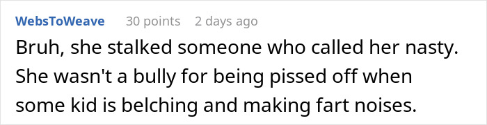 Comment discussing fiancée’s obsession with her bully and the impact on relationships in an online forum. Comment discussing fiancée’s obsession with her bully and the impact on relationships in an online forum.