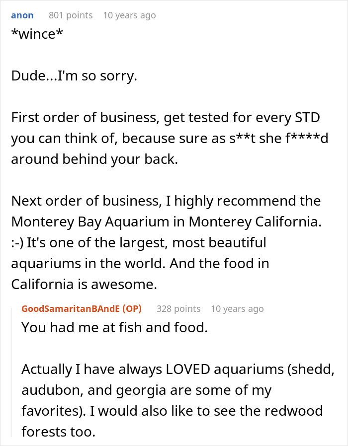 Online forum conversation about a guy&rsquo;s heroic actions leaving him single and discovering he wasn&rsquo;t the problem.