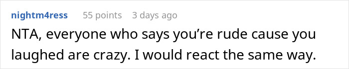 Screenshot of an online comment discussing in-laws refusing to help with childcare but wanting to move in.