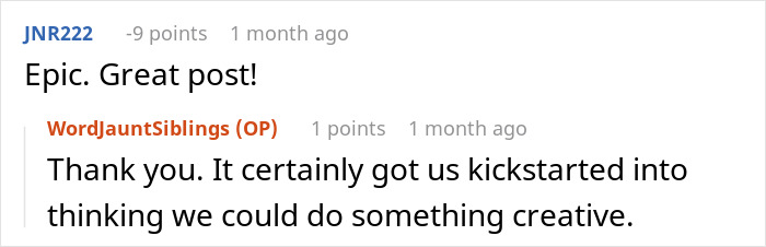 Screenshot of an online forum discussion about a man&rsquo;s creative restaurant pitch after a snarky letter.