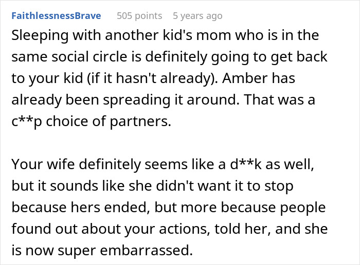 Comment discussing social circle drama after wife makes husband agree to an open marriage to reconnect with ex. Comment discussing social circle drama after wife makes husband agree to an open marriage to reconnect with ex.
