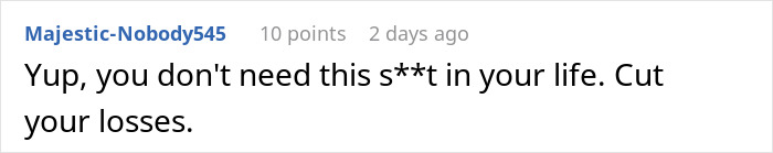 Comment on online forum discussing fiancée’s obsession with her bully affecting relationships, cautioning to cut losses. Comment on online forum discussing fiancée’s obsession with her bully affecting relationships, cautioning to cut losses.