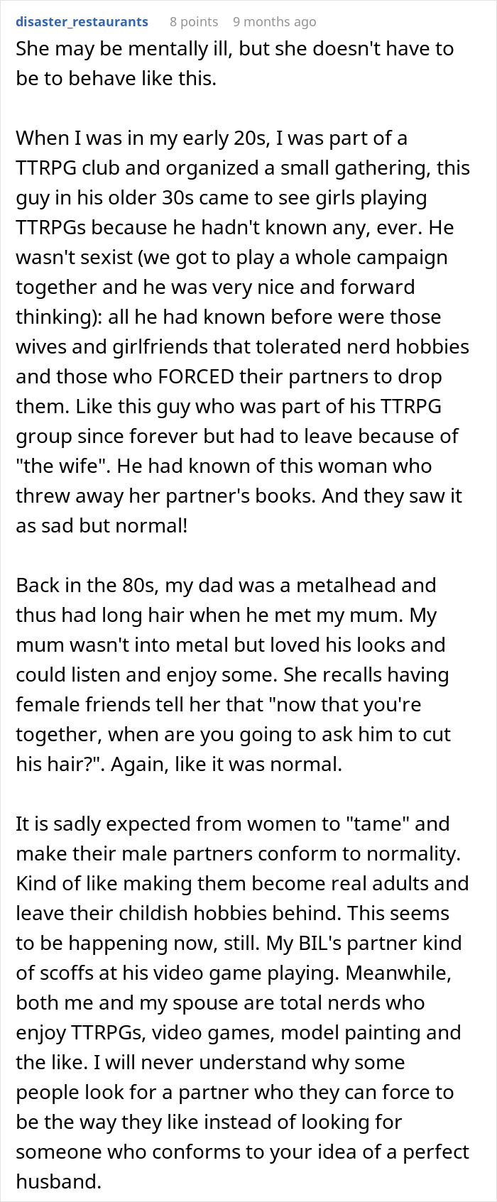 Man playing video games and collecting Star Wars figures in secret after wife bans his hobbies at home.