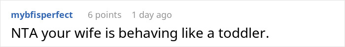 Screenshot of an online comment discussing a wife’s furious reaction after her husband embarrasses her in front of her parents. Screenshot of an online comment discussing a wife’s furious reaction after her husband embarrasses her in front of her parents.