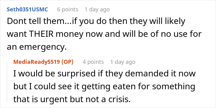 Alt text: Woman worried about sister who became a tradwife starts a secret fund to help her discreetly.
