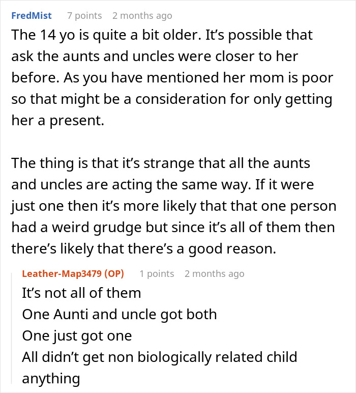 Online discussion about aunties&rsquo; favoritism towards one kid, causing mom to snap over unequal treatment among children.