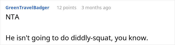 Screenshot of an online comment discussing relationship energy between a woman and her boyfriend in a casual tone.