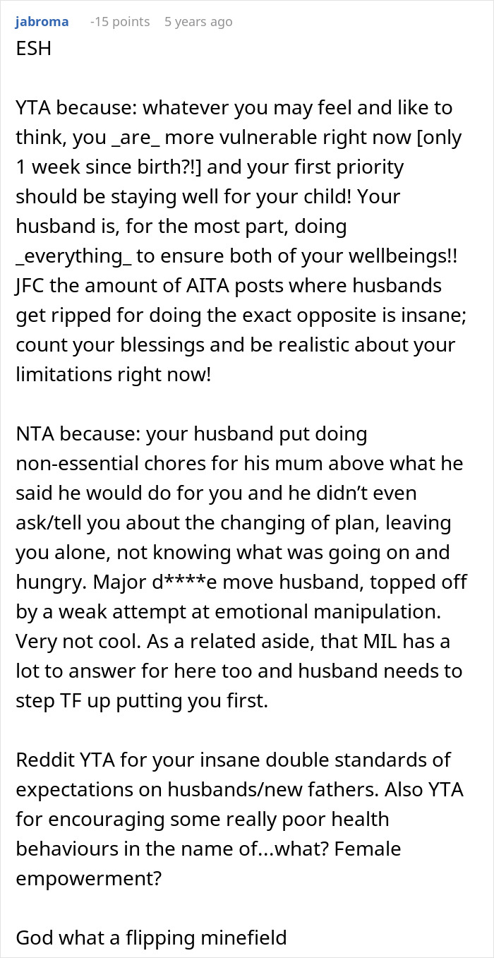 Woman Leaves Newborn With Husband After He Prioritizes His Mother