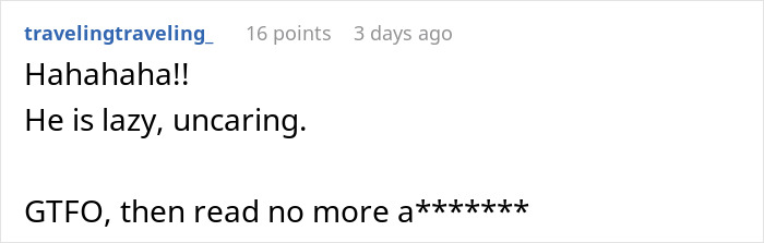 Screenshot of a Reddit comment criticizing a man who fails to buy his girlfriend any Christmas presents. Screenshot of a Reddit comment criticizing a man who fails to buy his girlfriend any Christmas presents.