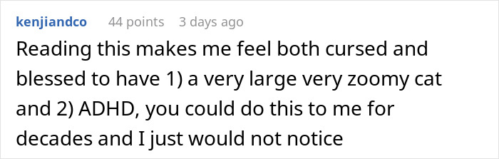 Man looking confused in his apartment, noticing strange happenings and uncovering a truth creepier than paranormal activity.