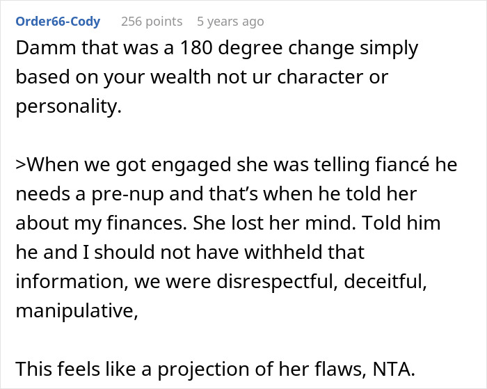 Text post discussing a woman hiding her finances from mother-in-law and the impact of her revealed wealth. Text post discussing a woman hiding her finances from mother-in-law and the impact of her revealed wealth.
