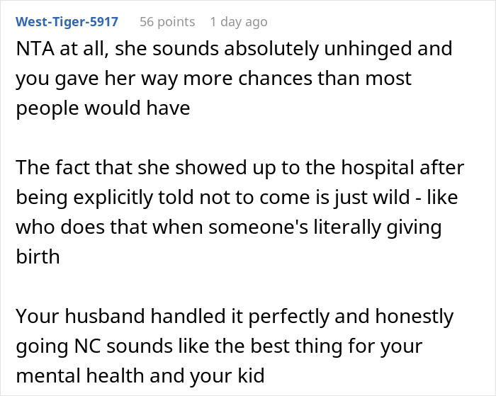 Reddit comment criticizing evil lady’s hospital behavior, supporting no-contact for mental health and family well-being. Reddit comment criticizing evil lady’s hospital behavior, supporting no-contact for mental health and family well-being.