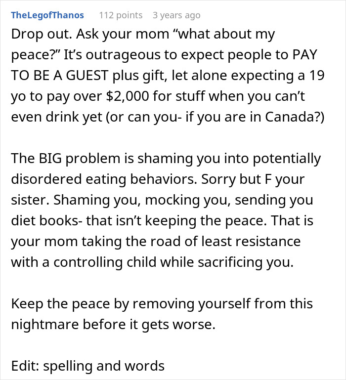 Text post discussing a woman witnessing her sister turn into a bridezilla and the resulting family conflict. Text post discussing a woman witnessing her sister turn into a bridezilla and the resulting family conflict.