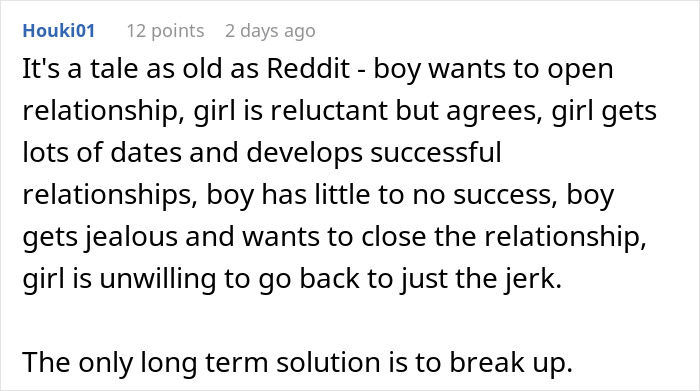 Man&rsquo;s plan to open relationship to date younger coworker fails as she shows no interest in him.