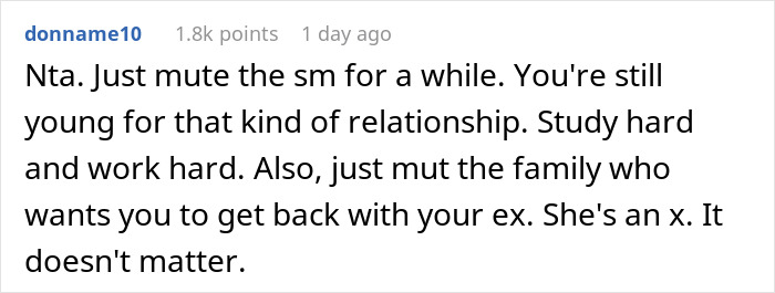 Screenshot of an online comment discussing relationship advice about dumping a girlfriend with kids. Screenshot of an online comment discussing relationship advice about dumping a girlfriend with kids.