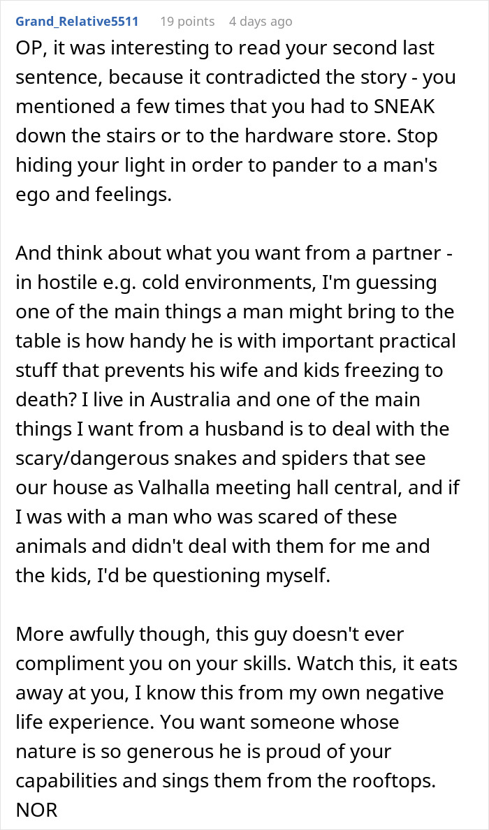 Woman Fixes Everything Her Boyfriend Promised He'd Do, He Stomps Around Like A Baby Over It Woman Fixes Everything Her Boyfriend Promised He'd Do, He Stomps Around Like A Baby Over It