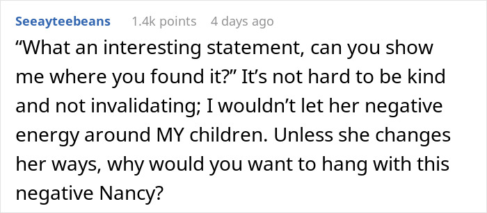 Screenshot of an online comment about a teacher getting corrected by a kid and his dad responding firmly. Screenshot of an online comment about a teacher getting corrected by a kid and his dad responding firmly.