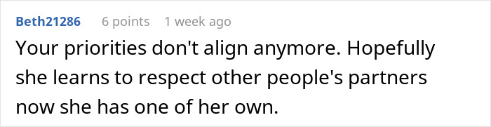 Comment about woman banning best friend&rsquo;s baby and husband from engagement party, causing friendship issues.