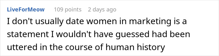 Screenshot of a Reddit comment discussing dating, reflecting fears about golddiggers and relationship expectations related to cooking.