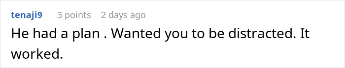 Screenshot of a Reddit comment about a man&rsquo;s plan to open relationship to date younger coworker backfiring.