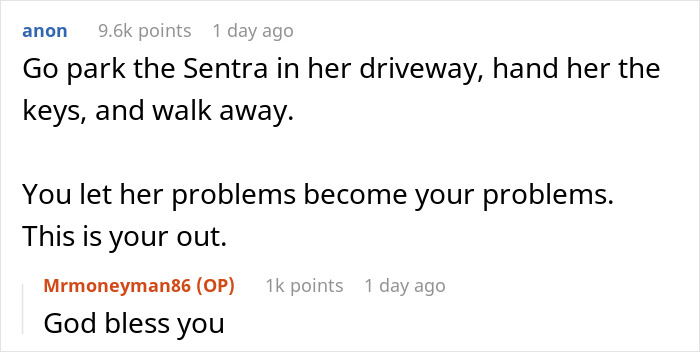 ALT text: Online discussion about teen’s first car debt trap set by mom and sending $40k loan back to her in comments. ALT text: Online discussion about teen’s first car debt trap set by mom and sending $40k loan back to her in comments.