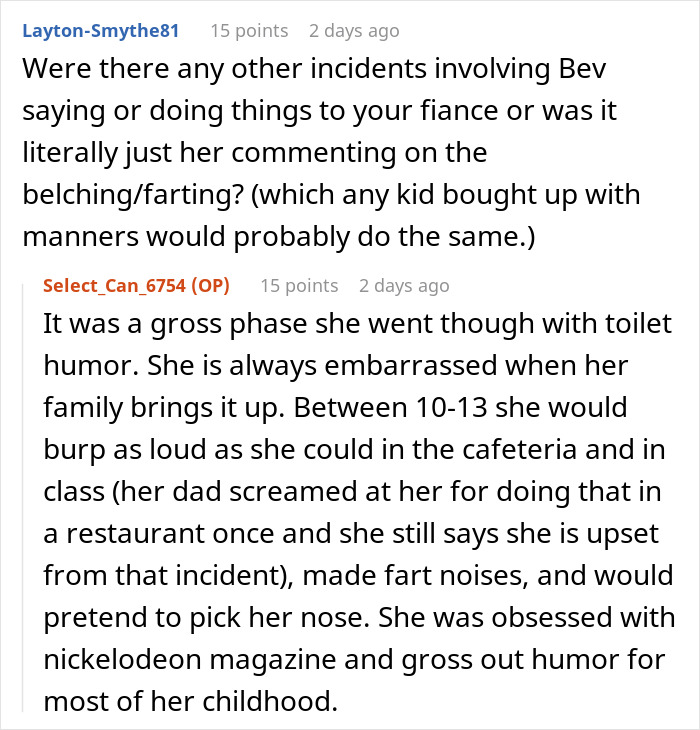 Online conversation discussing fianc&eacute;e&rsquo;s obsession and bullying behavior affecting personal relationships.