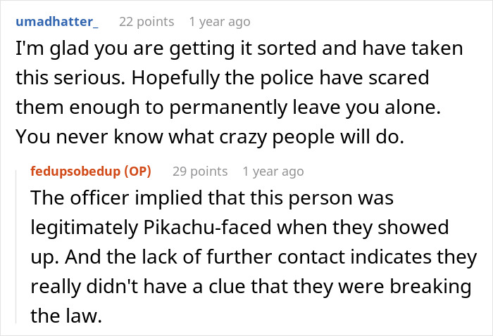 Reddit comments discussing a crazy story about a woman&rsquo;s hair stylist and a weird hair shrine discovery.