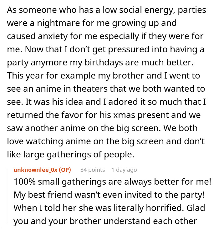 Woman blasted for skipping sister’s birthday party due to ex being invited shares her preference for small gatherings. Woman blasted for skipping sister’s birthday party due to ex being invited shares her preference for small gatherings.