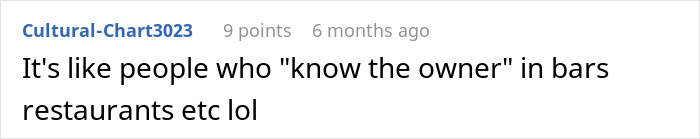 Screenshot of a Reddit comment about entitled sister harassing brother&rsquo;s tenant due to family connection.