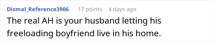 Woman at home without bra, looking relaxed while husband suddenly seems bothered by it. Woman at home without bra, looking relaxed while husband suddenly seems bothered by it.