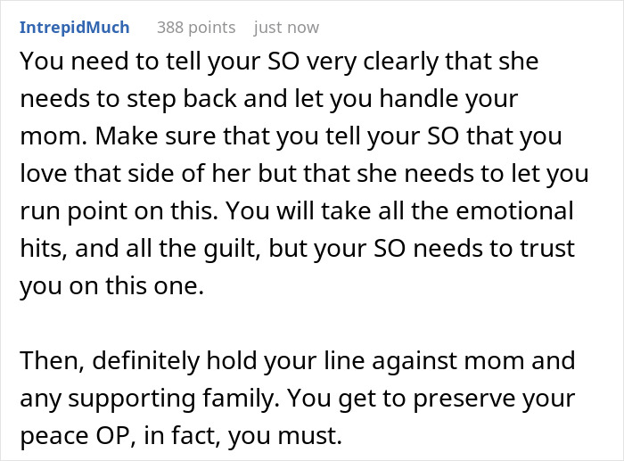 Text discussion on handling guilt trips and emotional pressure from a religious mom about moving in with adult son. Text discussion on handling guilt trips and emotional pressure from a religious mom about moving in with adult son.