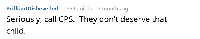 Screenshot of a Reddit comment expressing concern and urging to call CPS about a stressed mom blocked by brother while babysitting.