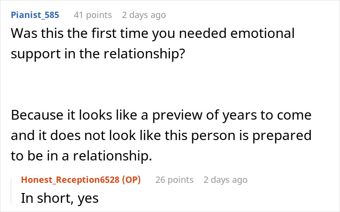 Social media comments discussing relationship drama where a lady demands her grieving boyfriend to console her. Social media comments discussing relationship drama where a lady demands her grieving boyfriend to console her.