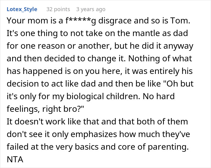 Alt text: Teen calls out stepdad for ignoring him while mom defends stepdad as almost like a dad in family conflict. Alt text: Teen calls out stepdad for ignoring him while mom defends stepdad as almost like a dad in family conflict.