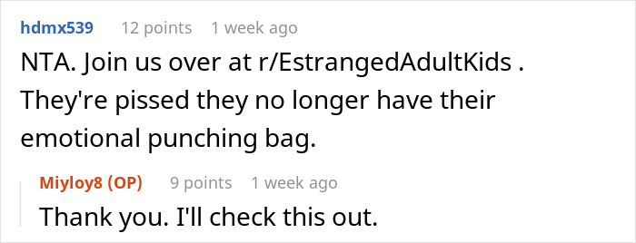 Screenshot of a Reddit conversation about a golden child telling sister’s fiance he could do better while parents watch silently. Screenshot of a Reddit conversation about a golden child telling sister’s fiance he could do better while parents watch silently.