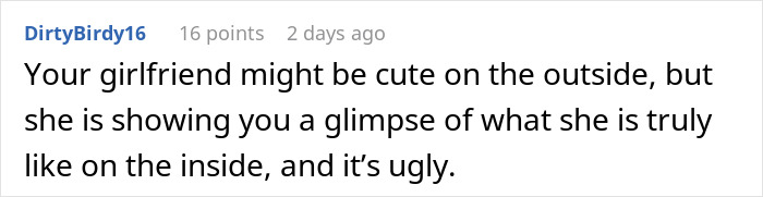 Screenshot of a Reddit comment discussing a woman demanding her swimmer boyfriend resemble her friend’s partner. Screenshot of a Reddit comment discussing a woman demanding her swimmer boyfriend resemble her friend’s partner.