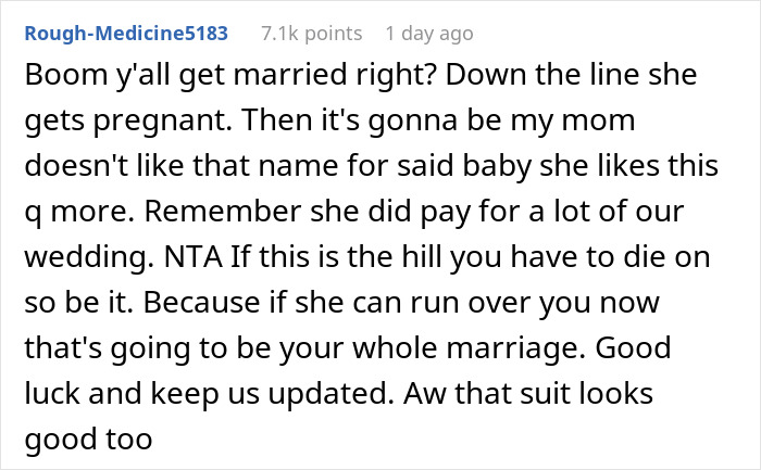 Groom refuses marriage as mother dictates wedding attire, highlighting conflict over control and family dynamics.