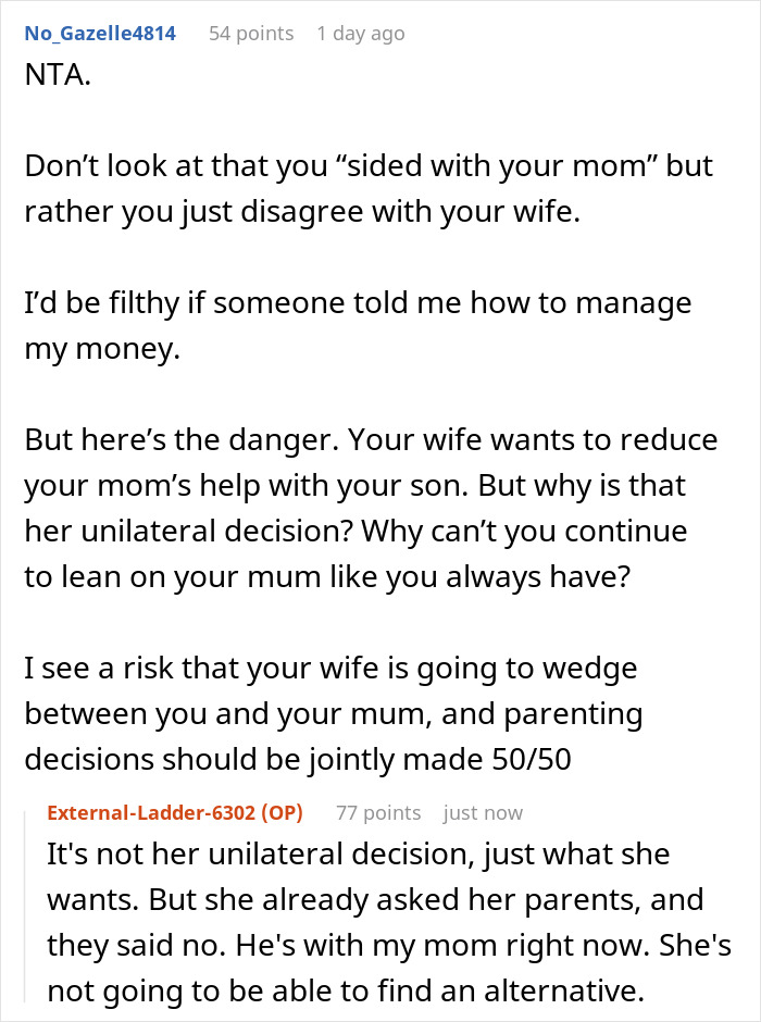 MIL Helps Couple With Childcare, Loses It After DIL Criticizes Her For Paying Her Own Son&rsquo;s Rent