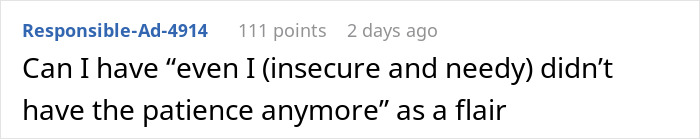 Comment on social platform discussing boyfriend fears golddiggers and views on cooking as a sign of sincerity.