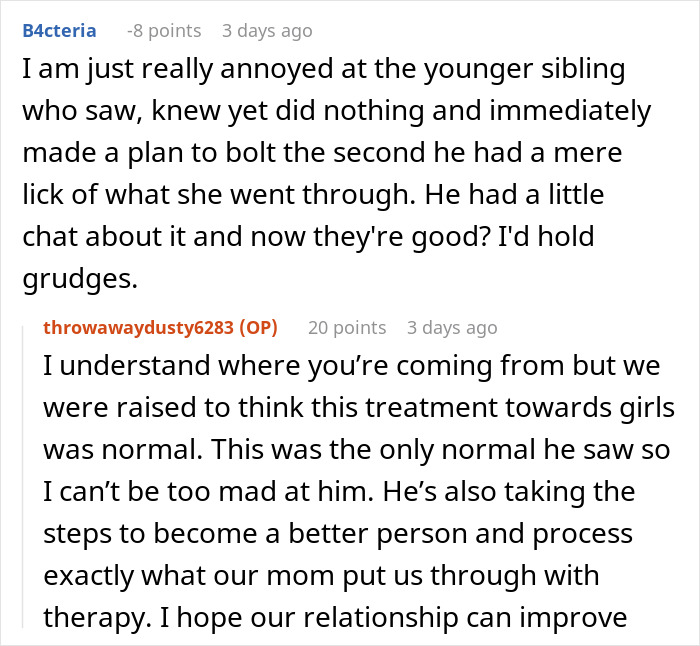 Text conversation showing a person annoyed by a sibling’s actions while discussing family therapy and relationship improvement. Text conversation showing a person annoyed by a sibling’s actions while discussing family therapy and relationship improvement.