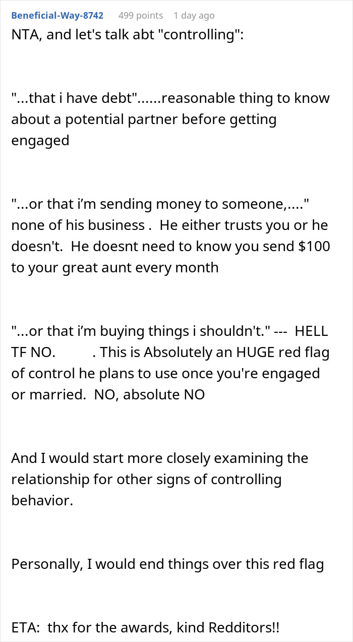 Man Decides Engagement Depends On GF Giving Him Full Access To Her Money, She Just Laughs At Him Man Decides Engagement Depends On GF Giving Him Full Access To Her Money, She Just Laughs At Him
