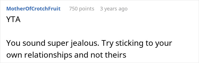 Screenshot of an online comment discussing relationships and addressing a nasty comment backfire about dressing and being taken seriously.