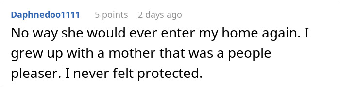 Comment text on a white background about a woman stealing a 5-year-old niece’s skirt and lying when caught. Comment text on a white background about a woman stealing a 5-year-old niece’s skirt and lying when caught.