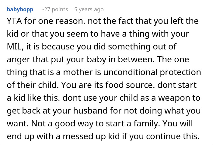 Woman Leaves Newborn With Husband After He Prioritizes His Mother