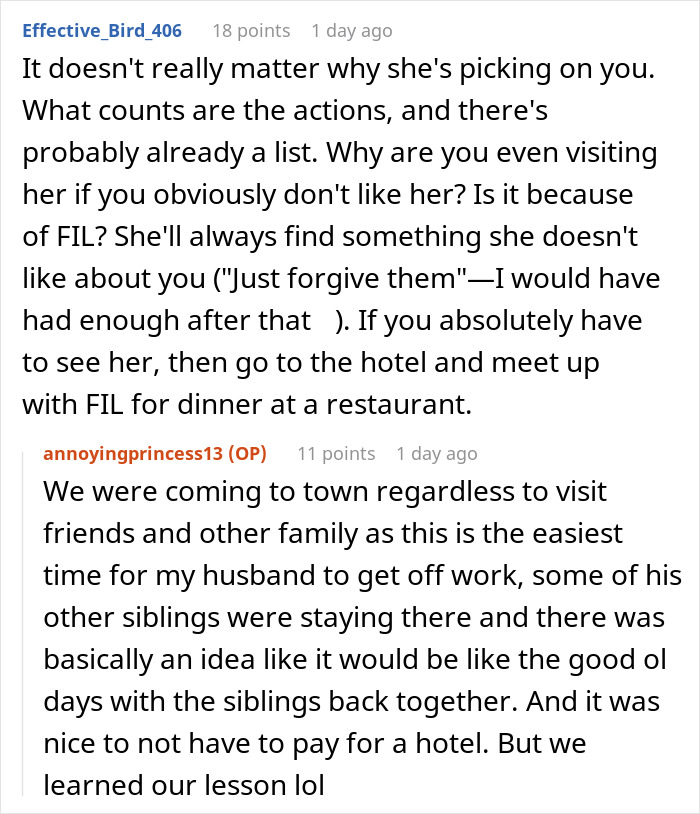 Screenshot of a Reddit discussion about expired food in her pantry from 1999 and family meal conflicts during pregnancy. Screenshot of a Reddit discussion about expired food in her pantry from 1999 and family meal conflicts during pregnancy.