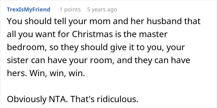 Comment discussing a teen accused of crushing half-sister’s dreams by refusing her Christmas wish. Comment discussing a teen accused of crushing half-sister’s dreams by refusing her Christmas wish.