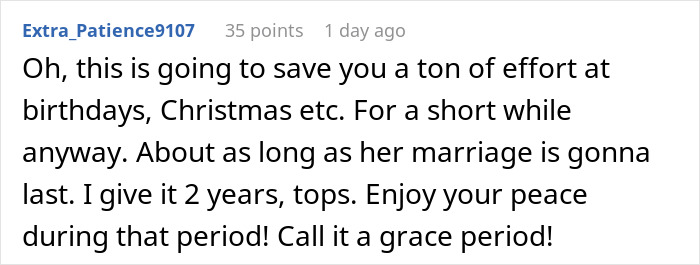 Comment on a forum discussing drama after bride excludes sister-in-law from wedding photos, sparking family tension. Comment on a forum discussing drama after bride excludes sister-in-law from wedding photos, sparking family tension.